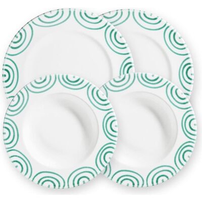Gmundner Keramik, Geschirrset, Grüngeflammt Dinner für 2 Gourmet Gmundner Keramik, Geschirrset, Grüngeflammt Dinner für 2 Gourmet