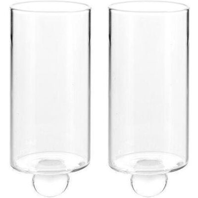 Born in Sweden, Vase, Minivasen für Stumpastaken im 2er-Set aus Sodaglas (2x) Born in Sweden, Vase, Minivasen für Stumpastaken im 2er-Set aus Sodaglas (2x)