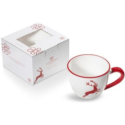 Gmundner Keramik Rubinroter Hirsch Teetasse Maxima (04 L), Tasse, Rot Gmundner Keramik Rubinroter Hirsch Teetasse Maxima (04 L), Tasse, Rot