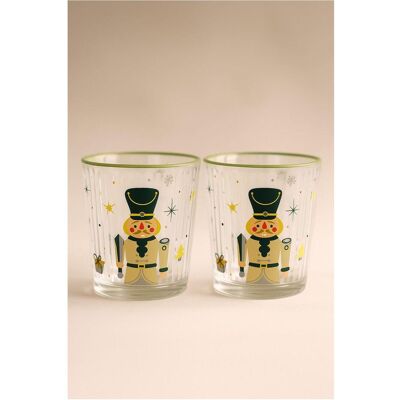 Hermia Troop Glass Set 2 Pieces, Trinkgläser, Grün Hermia Troop Glass Set 2 Pieces, Trinkgläser, Grün
