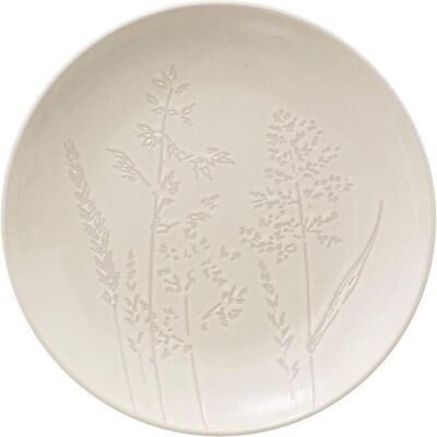 Secret de Gourmet Talerz deserowy ELSA, kamionka, wzór polnych kwiatów, Ø 19 cm, Teller, Weiss Secret de Gourmet Talerz deserowy ELSA, kamionka, wzór polnych kwiatów, Ø 19 cm, Teller, Weiss