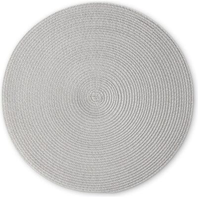 Continenta, Tischset, Tischset, hellgrau, Ø 38 cm (1 Stk., 38 cm) Continenta, Tischset, Tischset, hellgrau, Ø 38 cm (1 Stk., 38 cm)