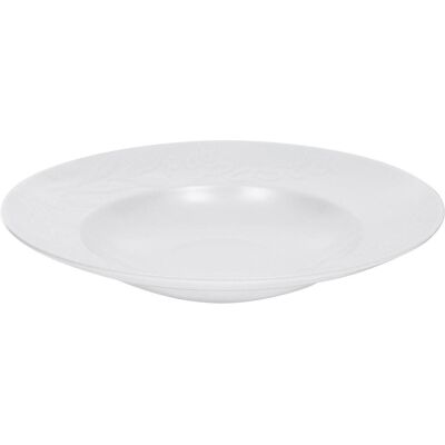 6x CreaTable Pastateller Olive 30cm weiss, Teller, Weiss 6x CreaTable Pastateller Olive 30cm weiss, Teller, Weiss
