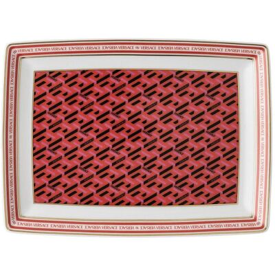 Versace, Serviergeschirr, La Greca - Signature Red - Platte 18 cm Versace, Serviergeschirr, La Greca - Signature Red - Platte 18 cm