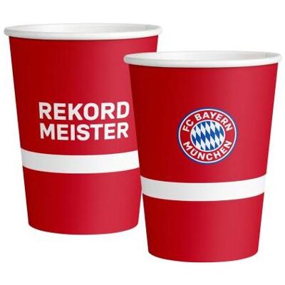 Magni, Einweggeschirr, 9906507-66 - Becher FC Bayern München, 8 Stück, 250 ml, Papier, Pappbecher, Einweggeschirr, F Magni, Einweggeschirr, 9906507-66 - Becher FC Bayern München, 8 Stück, 250 ml, Papier, Pappbecher, Einweggeschirr, F