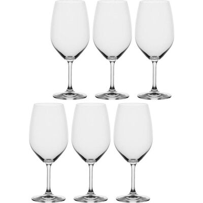 La Porcellana Bianca Set mit 6 Bordeaux Novello Weingläsern - Transparent 620 ml, Weingläser, Transparent La Porcellana Bianca Set mit 6 Bordeaux Novello Weingläsern - Transparent 620 ml, Weingläser, Transparent