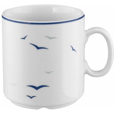 Königlich Tettau WORPSWEDE Rügen 4164 Becher mit Henkel 0,26 Liter 6 Stück, Tasse Königlich Tettau WORPSWEDE Rügen 4164 Becher mit Henkel 0,26 Liter 6 Stück, Tasse