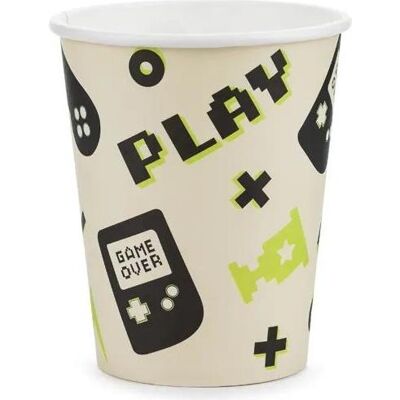 Partydeco, Einweggeschirr, Trinkbecher Spielcontroller, 6 Stück Partydeco, Einweggeschirr, Trinkbecher Spielcontroller, 6 Stück
