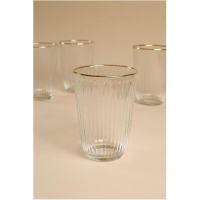 Hermia Splendid Zen V2 Glass Set (4 Pieces), Trinkgläser, Gold, Transparent Hermia Splendid Zen V2 Glass Set (4 Pieces), Trinkgläser, Gold, Transparent