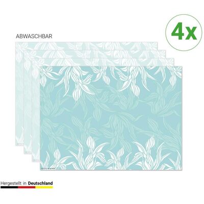 CoverYourDesk, Tischset, Tischset Florales Muster in Mint CoverYourDesk, Tischset, Tischset Florales Muster in Mint