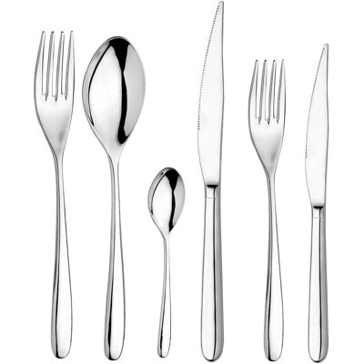 Bioland Müller Steinmaur INOXRIV Novecento Tableware Stainless Steel Silver 72 Pieces, Besteck, Silber Bioland Müller Steinmaur INOXRIV Novecento Tableware Stainless Steel Silver 72 Pieces, Besteck, Silber