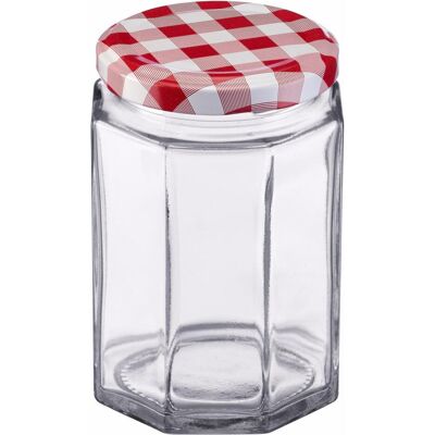 Westmark 6er Set 288ml 6eck Gläser, m. Herz-Dekor Deckel, 63 mm, Einmachgläser, Transparent Westmark 6er Set 288ml 6eck Gläser, m. Herz-Dekor Deckel, 63 mm, Einmachgläser, Transparent