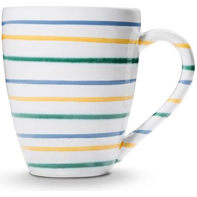 Gmundner Keramik Buntgeflammt, Frühstücksbecher Max 0,3 Liter, Tasse, Mehrfarbig Gmundner Keramik Buntgeflammt, Frühstücksbecher Max 0,3 Liter, Tasse, Mehrfarbig