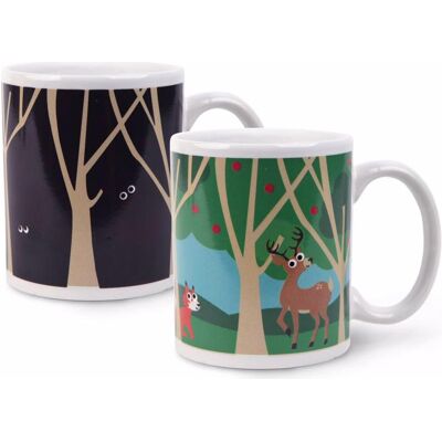Kikkerland Morph Woodlands, Tasse, Schwarz Kikkerland Morph Woodlands, Tasse, Schwarz