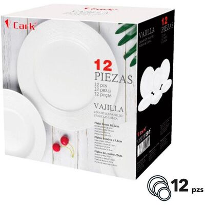 Cark, Geschirrset, Classic white dinnerware, 12 pieces (12 Stk.) Cark, Geschirrset, Classic white dinnerware, 12 pieces (12 Stk.)