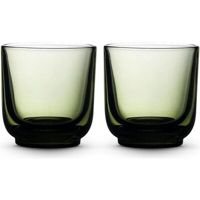 Fellow Set aus zwei Pirch Cappuccino-Gläsern 190 ml - Grün, Trinkgläser, Grün Fellow Set aus zwei Pirch Cappuccino-Gläsern 190 ml - Grün, Trinkgläser, Grün