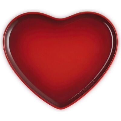 Le Creuset L'Amour Heart Collection Cerise 32cm Herzteller - Servierplatte Le Creuset L'Amour Heart Collection Cerise 32cm Herzteller - Servierplatte