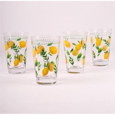 Hermia Bodrum Lemon V2 Glass Set (4 Pieces), Trinkgläser, Transparent Hermia Bodrum Lemon V2 Glass Set (4 Pieces), Trinkgläser, Transparent