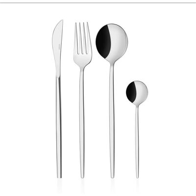 Hermia Mokka Cutlery Set, Besteck, Silber Hermia Mokka Cutlery Set, Besteck, Silber