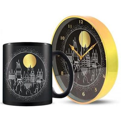 Harry Potter Golden Moon Becher & Tischuhr - Mug and Desk Clock Set Harry Potter Golden Moon Becher & Tischuhr - Mug and Desk Clock Set
