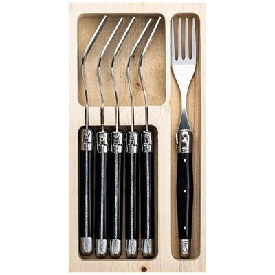 Laguiole Forchetti Linea Premium, Besteck, Schwarz Laguiole Forchetti Linea Premium, Besteck, Schwarz
