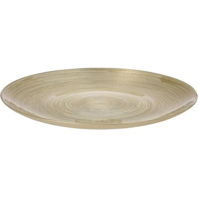 AM/63, Dekoschale, Dekoteller aus Glas - gold - ø ca. 21 cm AM/63, Dekoschale, Dekoteller aus Glas - gold - ø ca. 21 cm