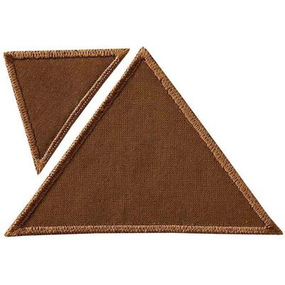 Mono Quick Dreiecke Stoff gross klein, Applikationen, Braun Mono Quick Dreiecke Stoff gross klein, Applikationen, Braun