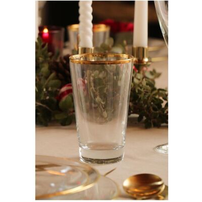 Hermia Pure Vera V2 Glass Set (4 Pieces), Trinkgläser, Gold, Transparent Hermia Pure Vera V2 Glass Set (4 Pieces), Trinkgläser, Gold, Transparent