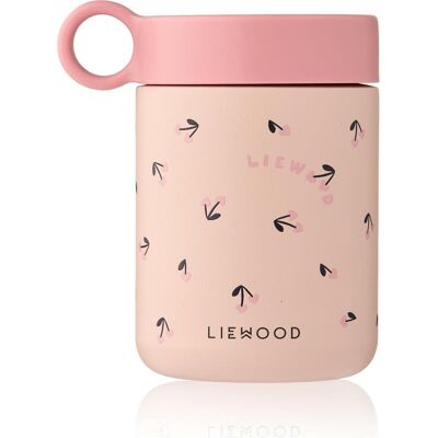 Liewood - Kiani Printed Food Jar - Mini Cherry heart / Rosey - One size, Lunchbox, Rosa Liewood - Kiani Printed Food Jar - Mini Cherry heart / Rosey - One size, Lunchbox, Rosa