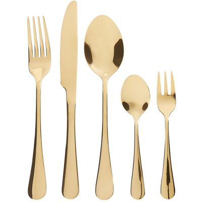 Beliani Fusilli, Besteck, Gold Beliani Fusilli, Besteck, Gold
