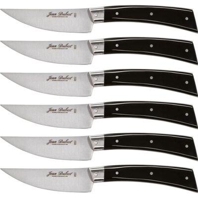Laguiole Jean Dubost Steakmesser Set 6-tlg. BISTRONOMY schwarz, Besteck, Schwarz Laguiole Jean Dubost Steakmesser Set 6-tlg. BISTRONOMY schwarz, Besteck, Schwarz