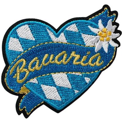 Mono Quick Bavaria Herz, Applikationen, Weiss, Blau Mono Quick Bavaria Herz, Applikationen, Weiss, Blau
