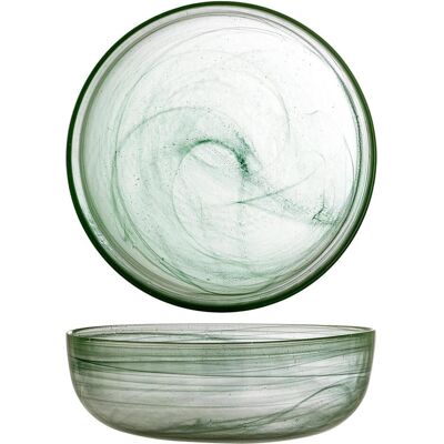 Bloomingville - Amelie Bowl - Green - Glass, Schüssel + Schale, Grün Bloomingville - Amelie Bowl - Green - Glass, Schüssel + Schale, Grün