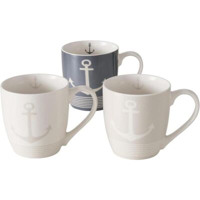 Boltze Home Boltze Föhr Jumbobecher 400ml sortiert (1 Stück), Tasse, Mehrfarbig, Beige Boltze Home Boltze Föhr Jumbobecher 400ml sortiert (1 Stück), Tasse, Mehrfarbig, Beige