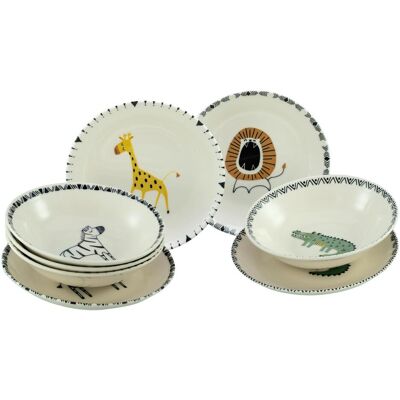 CreaTable, Geschirrset, Safari (8 Stk.) CreaTable, Geschirrset, Safari (8 Stk.)