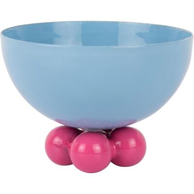 present time Bowl Double Funky Small, Schüssel + Schale, Blau, Pink present time Bowl Double Funky Small, Schüssel + Schale, Blau, Pink