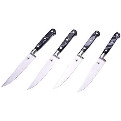Laguiole Set Of 4 Steak Knives W/ Resin Handle, Besteck, Schwarz Laguiole Set Of 4 Steak Knives W/ Resin Handle, Besteck, Schwarz