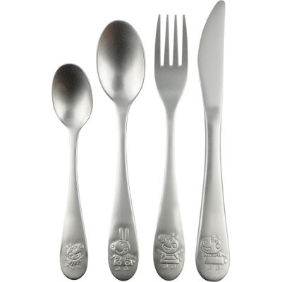 P:OS Handels GmbH Kinderbesteck Peppa Pig, Besteck, Silber P:OS Handels GmbH Kinderbesteck Peppa Pig, Besteck, Silber