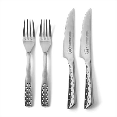 Weber Deluxe Steak-Set, Besteck, Silber Weber Deluxe Steak-Set, Besteck, Silber