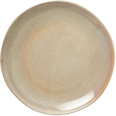 Excellent Houseware Edles Speiseteller 4er-Set Ø27,5 x 3 cm aus robustem Steinzeug, Sandfarbe, Teller, Beige Excellent Houseware Edles Speiseteller 4er-Set Ø27,5 x 3 cm aus robustem Steinzeug, Sandfarbe, Teller, Beige