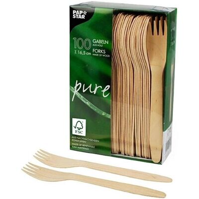 Papstar, Einweggeschirr, Gabeln "pure" (100x) Papstar, Einweggeschirr, Gabeln "pure" (100x)