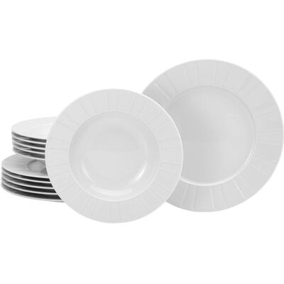 CreaTable, Geschirrset, Tafelservice Barcelona12tlg ws CreaTable, Geschirrset, Tafelservice Barcelona12tlg ws