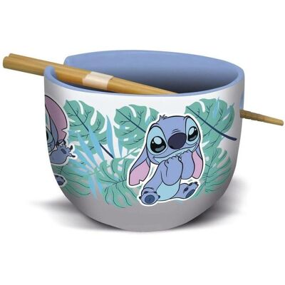 Stor Lilo & Stitch bol à ramen avec baguettes Stitch Aloha, Schüssel + Schale, Mehrfarbig, Grün, Braun, Violett Stor Lilo & Stitch bol à ramen avec baguettes Stitch Aloha, Schüssel + Schale, Mehrfarbig, Grün, Braun, Violett