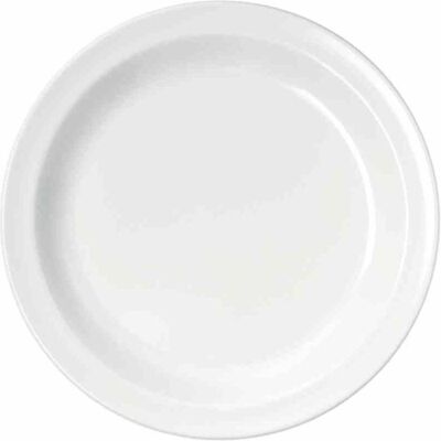 Waca Dessertteller aus Melamin in Farbe weiss, Ø 19,5 cm, Teller, Weiss Waca Dessertteller aus Melamin in Farbe weiss, Ø 19,5 cm, Teller, Weiss