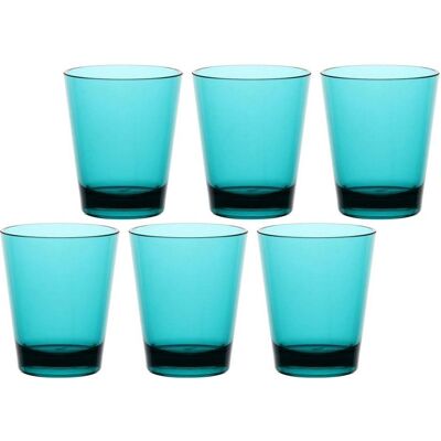 Lumarko ROSE&TULIPANI FIABA Set mit 6 Acrylgläsern 440 ml Türkis, Trinkgläser, Türkis Lumarko ROSE&TULIPANI FIABA Set mit 6 Acrylgläsern 440 ml Türkis, Trinkgläser, Türkis