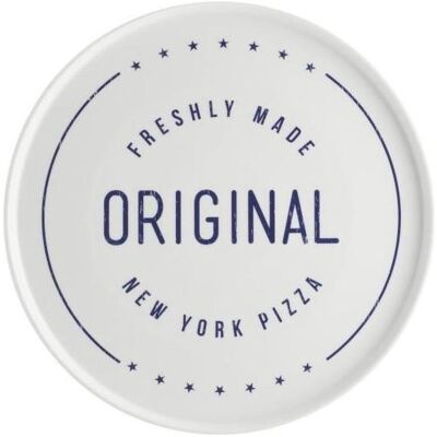 Typhoon World Foods New York Pizza Plate Porcelain Baking Stone with Pizza Box Style Design Straight fro, Teller Typhoon World Foods New York Pizza Plate Porcelain Baking Stone with Pizza Box Style Design Straight fro, Teller