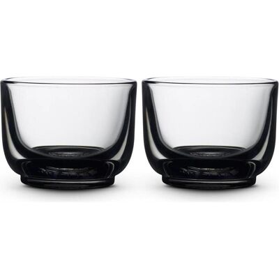Fellow Set mit zwei Pirch Cortado Gläsern 120 ml - Grau, Trinkgläser, Grau Fellow Set mit zwei Pirch Cortado Gläsern 120 ml - Grau, Trinkgläser, Grau