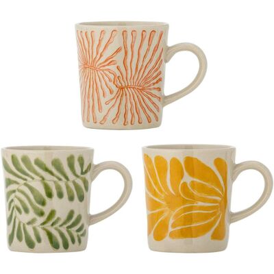 Bloomingville - Fauni Cup - Yellow, Tasse, Gelb, Rot, Grün Bloomingville - Fauni Cup - Yellow, Tasse, Gelb, Rot, Grün