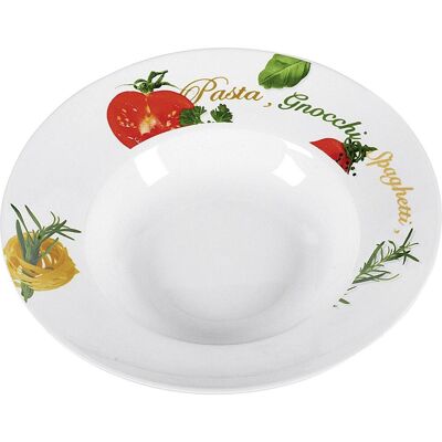 6x Wellco Pastateller Milano Porzellan Ø27cm assortiert, Teller, Mehrfarbig 6x Wellco Pastateller Milano Porzellan Ø27cm assortiert, Teller, Mehrfarbig