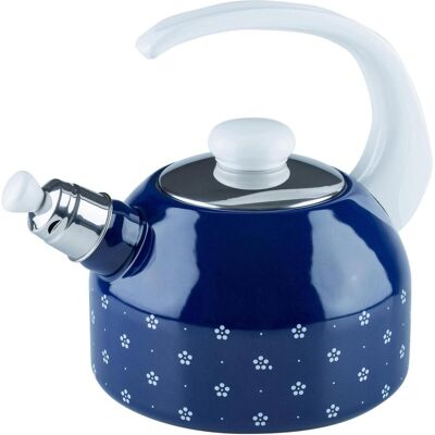 Riess Wasserkessel mit Flöte 2l, Wasserkocher, Blau Riess Wasserkessel mit Flöte 2l, Wasserkocher, Blau